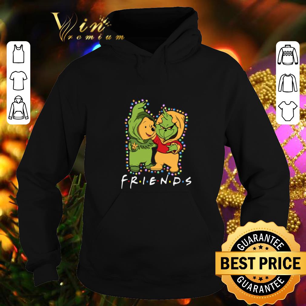 Official Friends Grinch and Pooh Christmas light shirt 4 - Official Friends Grinch and Pooh Christmas light shirt