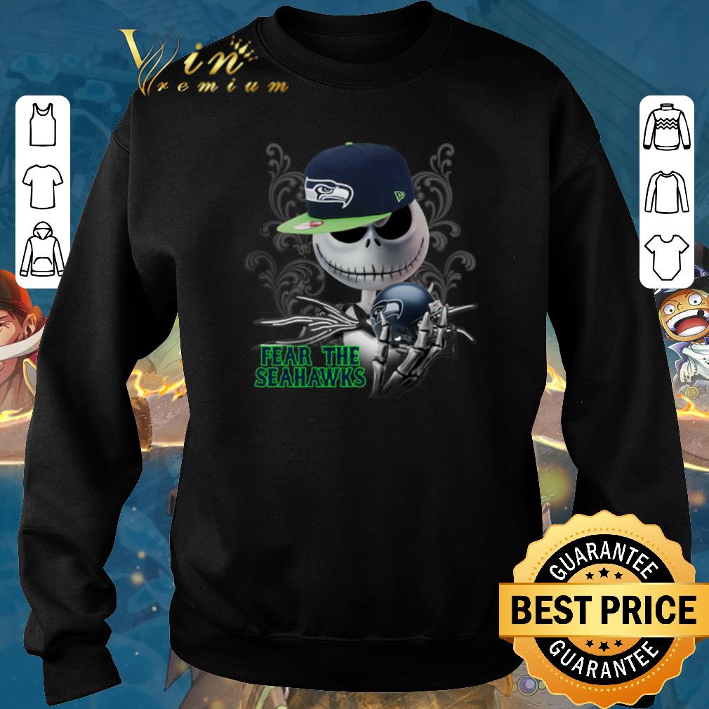 Official Jack Skellington fear the Seattle Seahawks shirt sweater 4 - Official Jack Skellington fear the Seattle Seahawks shirt sweater