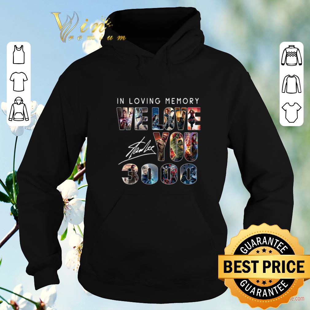Official Signature In loving memory we love you 3000 Marvel Avengers shirt 4 - Official Signature In loving memory we love you 3000 Marvel Avengers shirt
