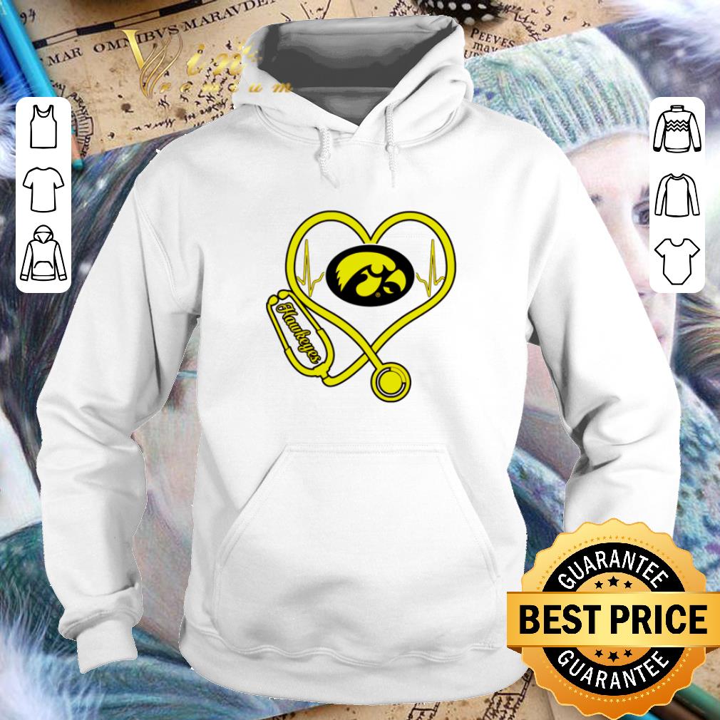 Original Heartbeat love Lowa Hawkeyes nurse shirt 4 - Original Heartbeat love Lowa Hawkeyes nurse shirt