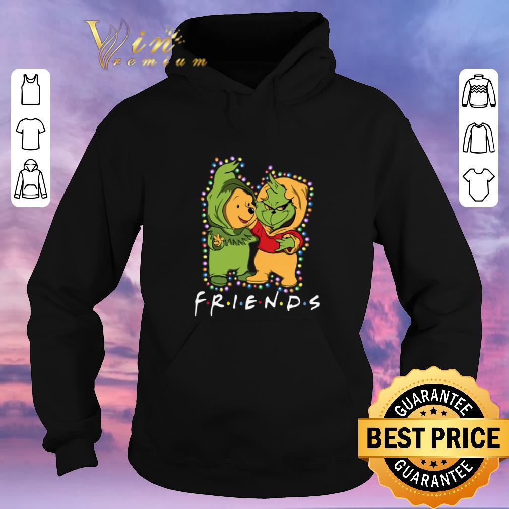 Premium Friends Grinch and Pooh Christmas light shirt sweater 4 - Premium Friends Grinch and Pooh Christmas light shirt sweater