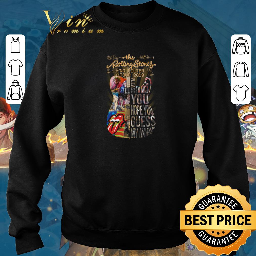 Premium Guitar The Rolling Stones no filter tour 2019 signatures shirt sweater 2019 4 - Premium Guitar The Rolling Stones no filter tour 2019 signatures shirt sweater 2019