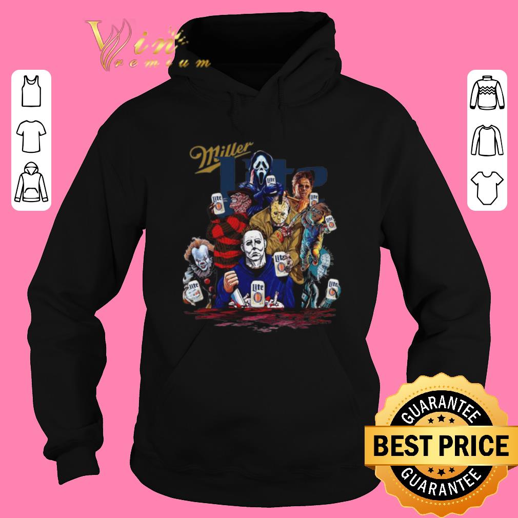 Premium Miller Lite Horror film characters shirt sweater 4 - Premium Miller Lite Horror film characters shirt sweater