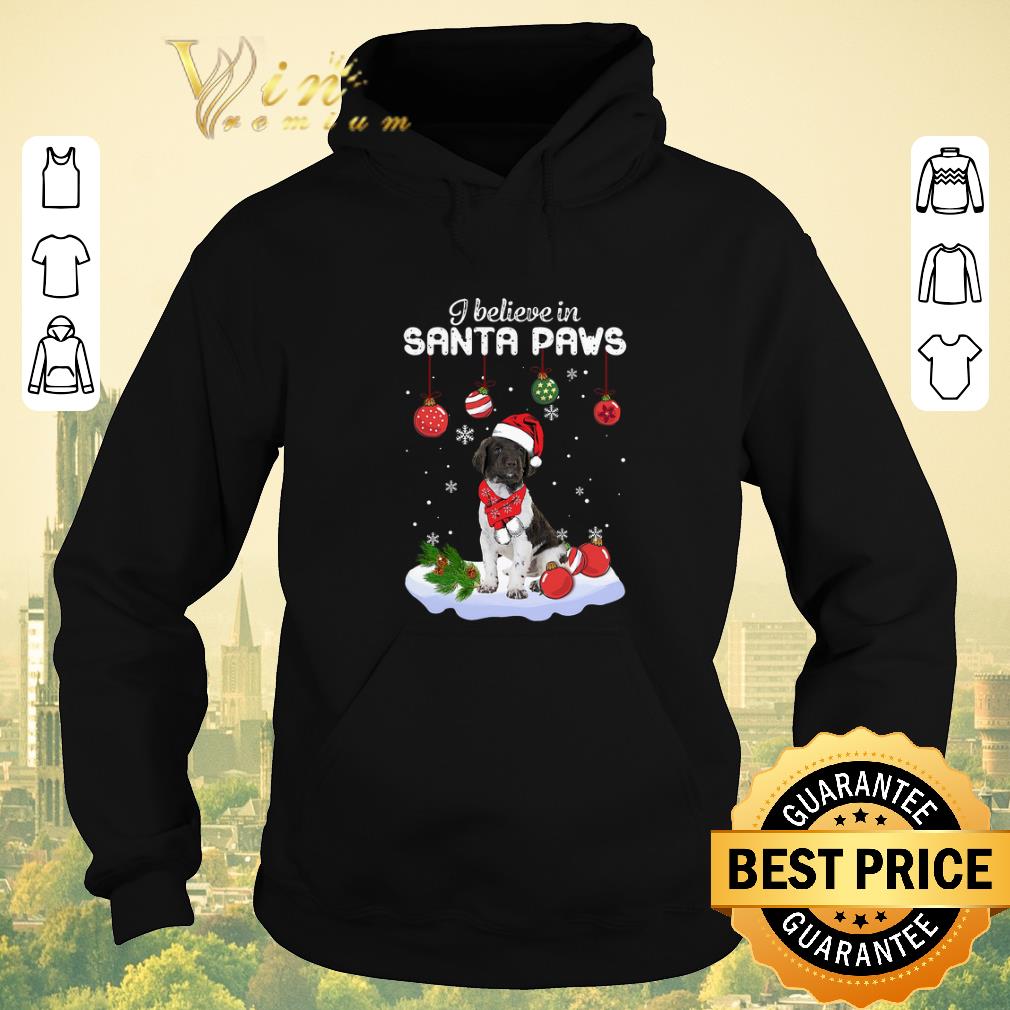 Pretty Christmas Small Munsterlander i believe in Santa paws shirt 4 - Pretty Christmas Small Munsterlander i believe in Santa paws shirt