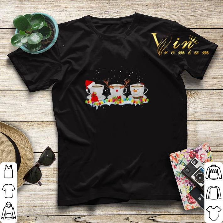Santa coffee cups Christmas shirt sweater Santa coffee cups Christmas shirt sweater 4 - Santa coffee cups Christmas shirt sweater