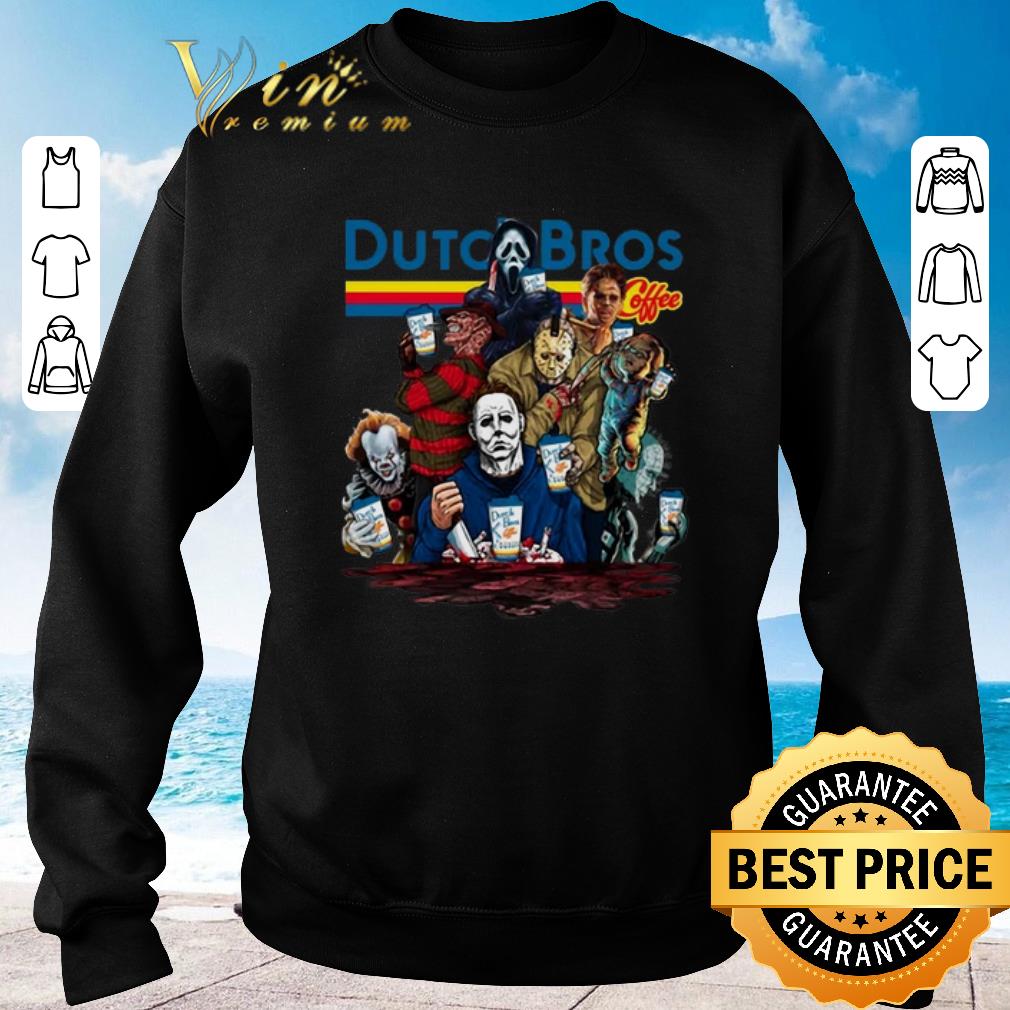 Top Dutch Bros Coffee Horror movie characters shirt 2020 4 - Top Dutch Bros Coffee Horror movie characters shirt 2020