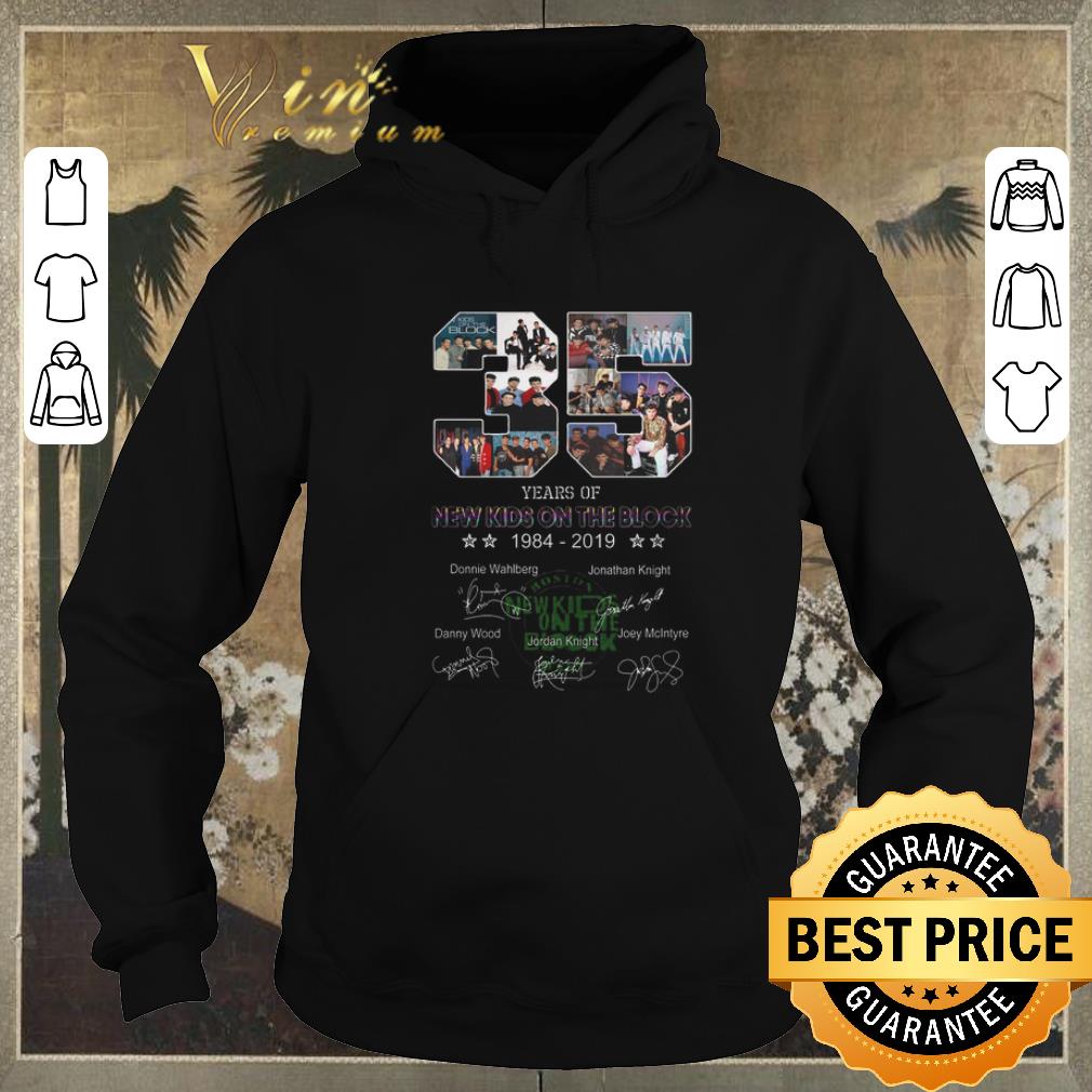 Top Signatures 35 years of New Kids On The Block 1984 2019 shirt 4 - Top Signatures 35 years of New Kids On The Block 1984 2019 shirt