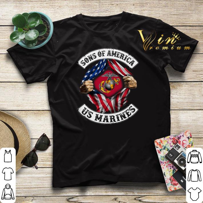 American flag Sons of America US Marines inside shirt 4 - American flag Sons of America US Marines inside shirt
