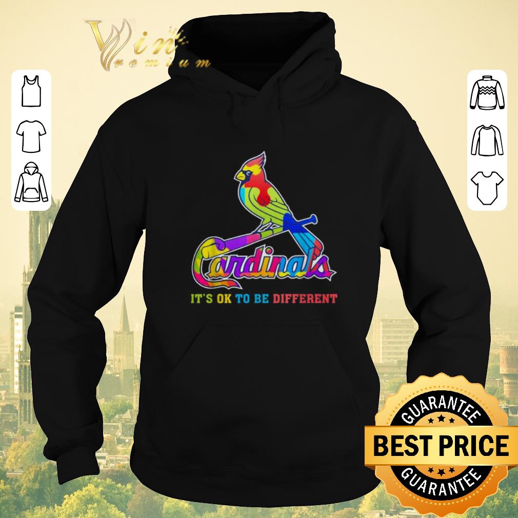 Awesome Cardinals Autism it s ok to be different shirt sweater 4 - Awesome Cardinals Autism it's ok to be different shirt sweater