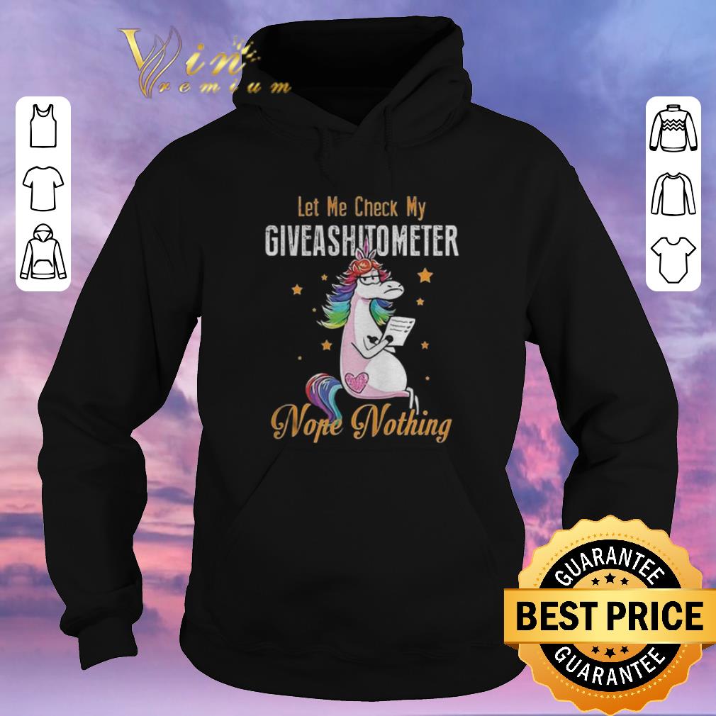 Awesome LGBT Unicorn let me check my giveashitometer nope nothing shirt sweater 4 - Awesome LGBT Unicorn let me check my giveashitometer nope nothing shirt sweater