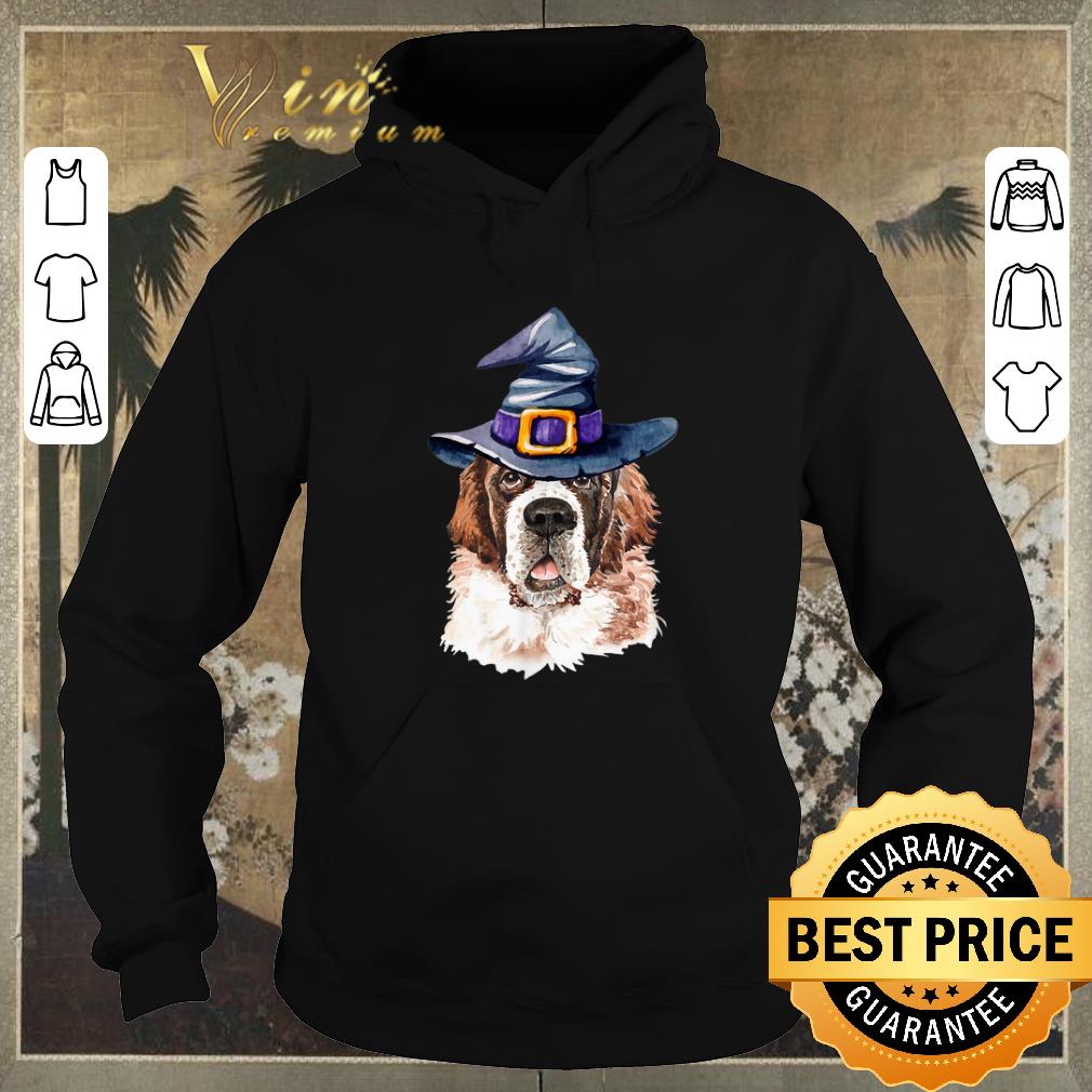 Awesome Saint Bernard Witch Hat Halloween shirt sweater 4 - Awesome Saint Bernard Witch Hat Halloween shirt sweater