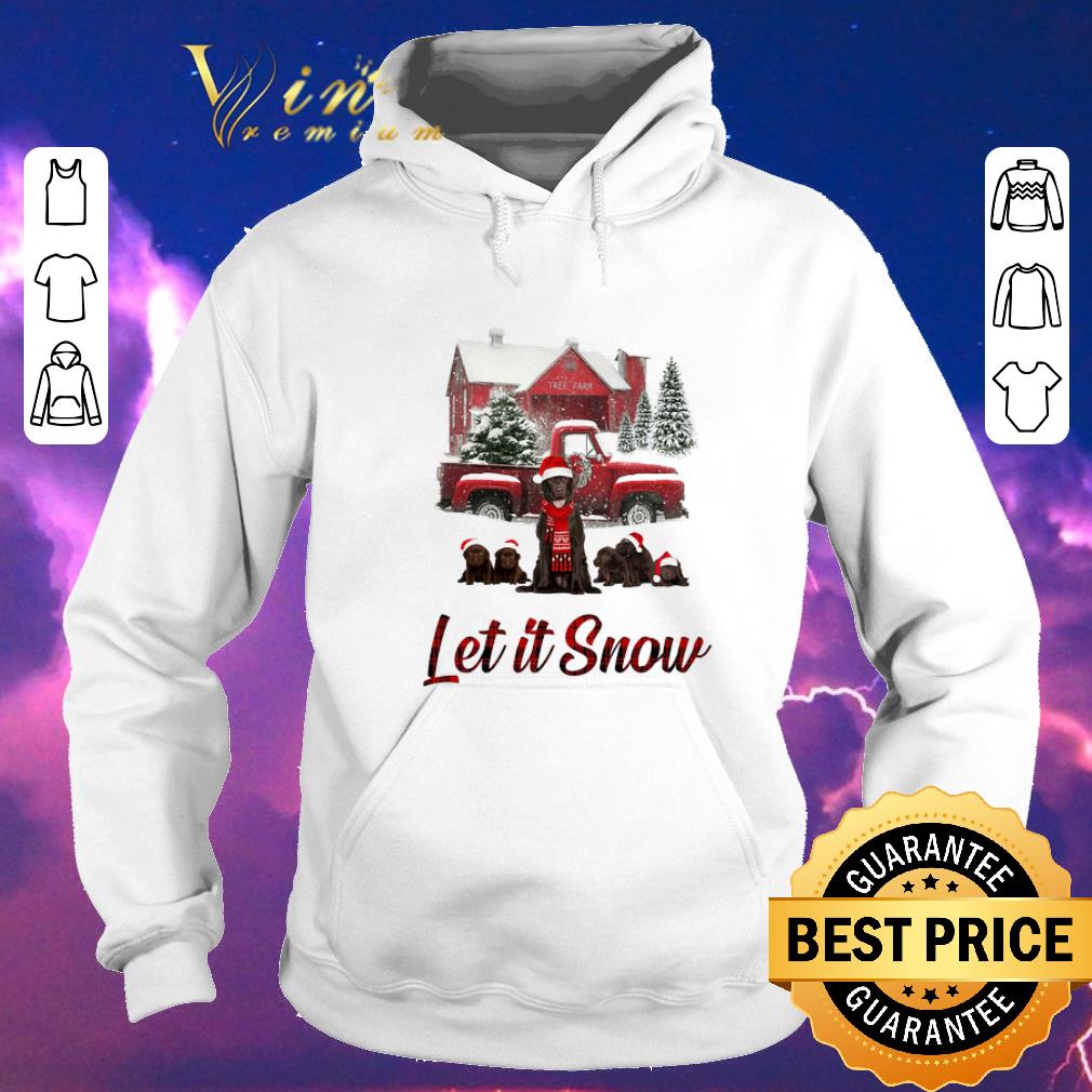 Awesome chocolate labrador let it snow christmas shirt sweater Awesome chocolate labrador let it snow christmas shirt sweater 4 - Awesome chocolate labrador let it snow christmas shirt sweater