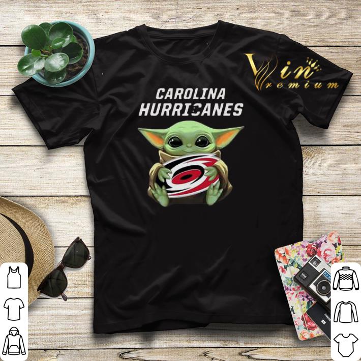 Baby Yoda Hug Carolina Hurricanes shirt sweater 4 - Baby Yoda Hug Carolina Hurricanes shirt sweater