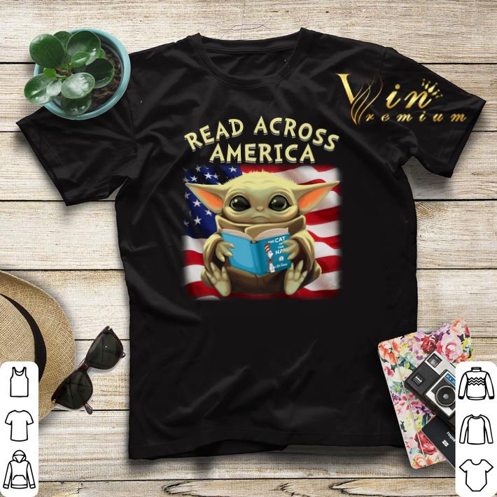 Baby Yoda read across America flag shirt sweater 4 - Baby Yoda read across America flag shirt sweater
