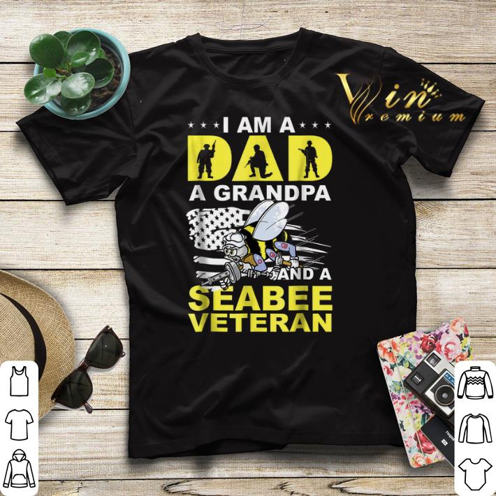 Bee i am a dad a grandpa and a seabee veteran shirt sweater 4 - Bee i am a dad a grandpa and a seabee veteran shirt sweater