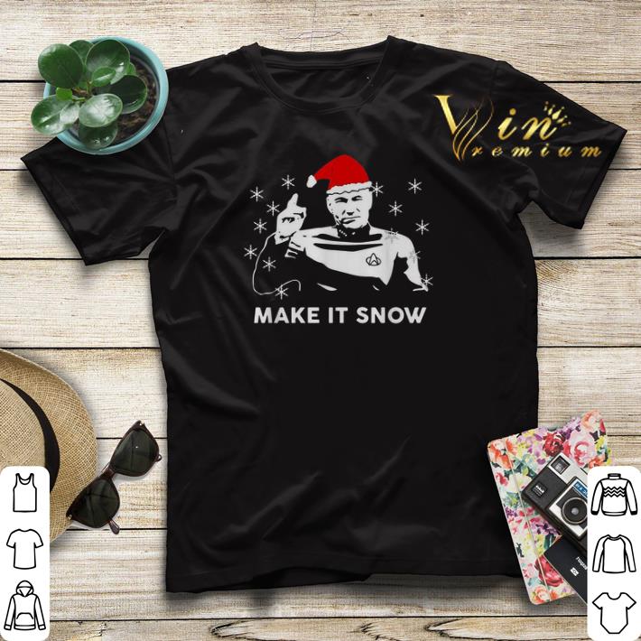 Christmas Star Trek Santa make it snow shirt 4 - Christmas Star Trek Santa make it snow shirt