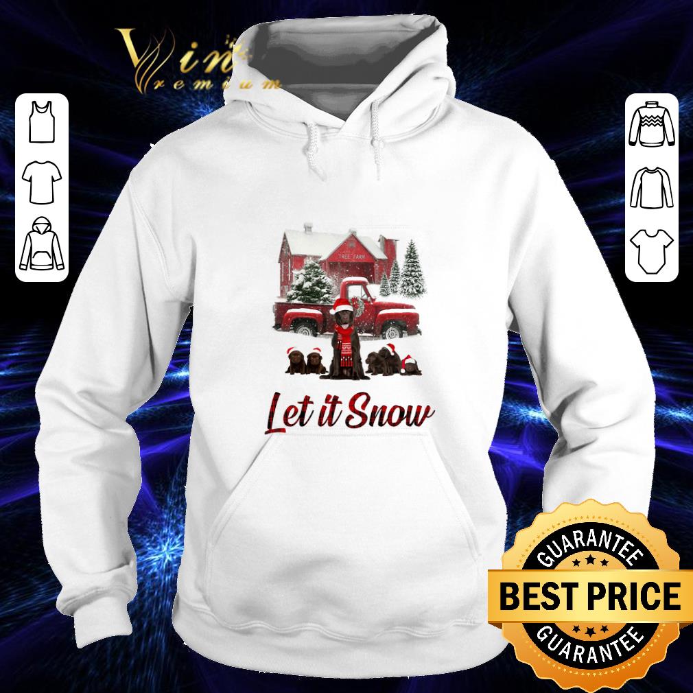 Cool Chocolate Labrador Let It Snow Christmas shirt 4 - Cool Chocolate Labrador Let It Snow Christmas shirt
