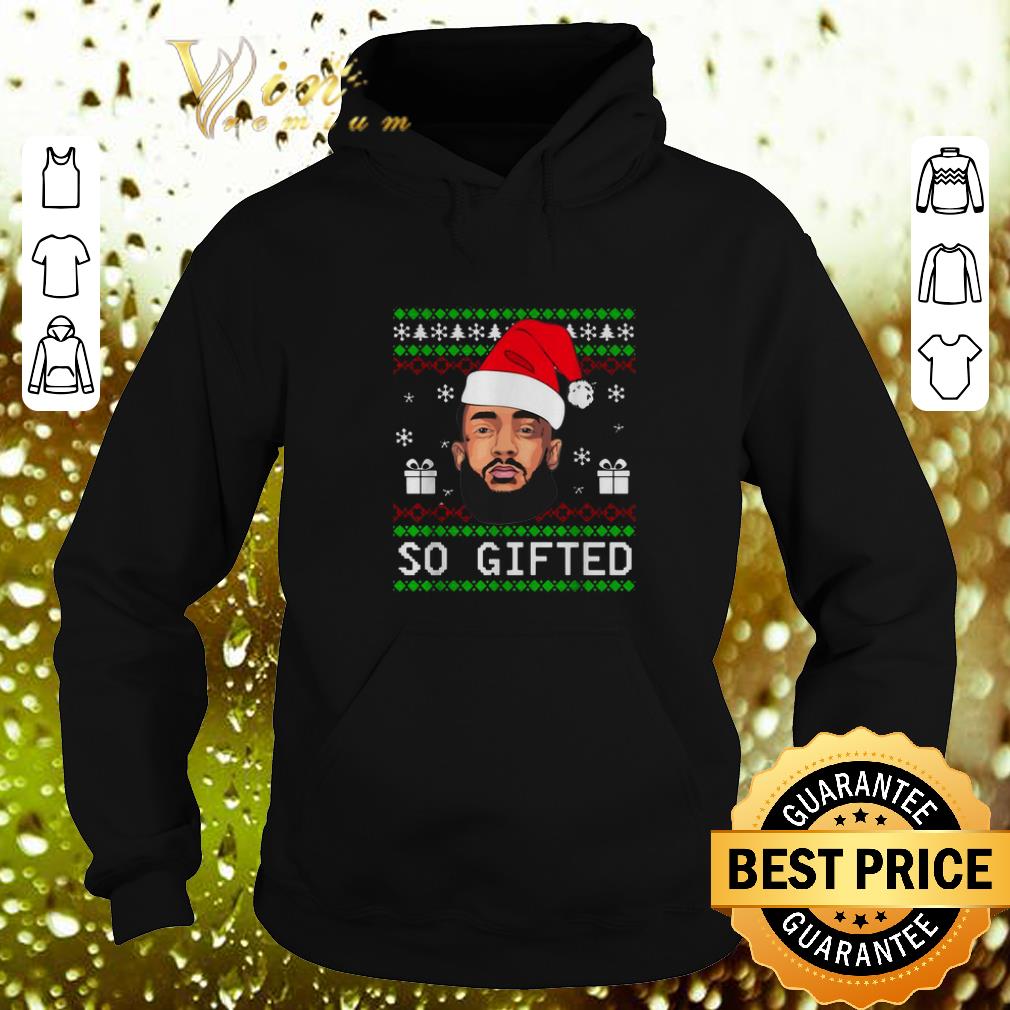 Cool Nipsey Hussle So Gifted ugly Christmas sweater 4 - Cool Nipsey Hussle So Gifted ugly Christmas sweater