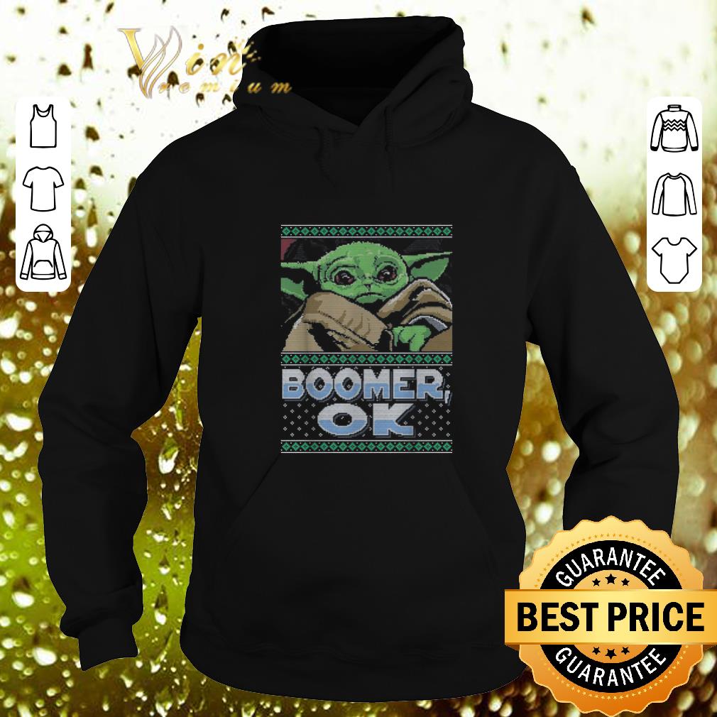 Cool Star Wars Baby Yoda Boomer Ok ugly Christmas sweater Cool Star Wars Baby Yoda Boomer Ok ugly Christmas sweater 4 - Cool Star Wars Baby Yoda Boomer Ok ugly Christmas sweater