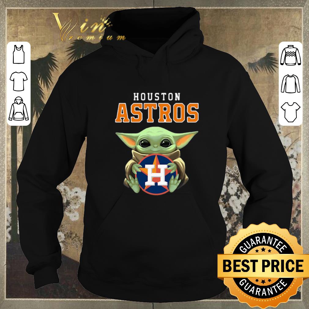 Funny Baby Yoda Hug Houston Astros Logo shirt sweater 4 - Funny Baby Yoda Hug Houston Astros Logo shirt sweater