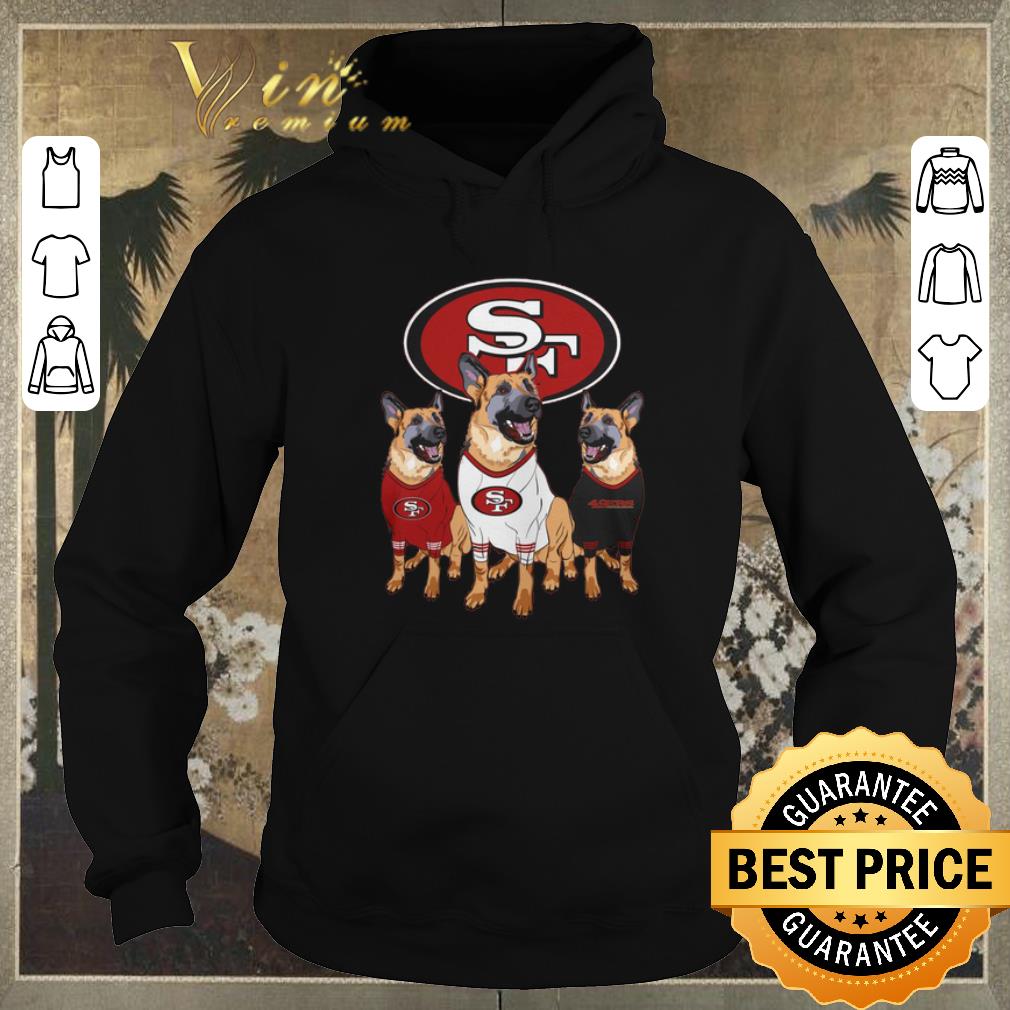 Funny German Shepherd dogs San Francisco 49ers shirt sweater 4 - Funny German Shepherd dogs San Francisco 49ers shirt sweater