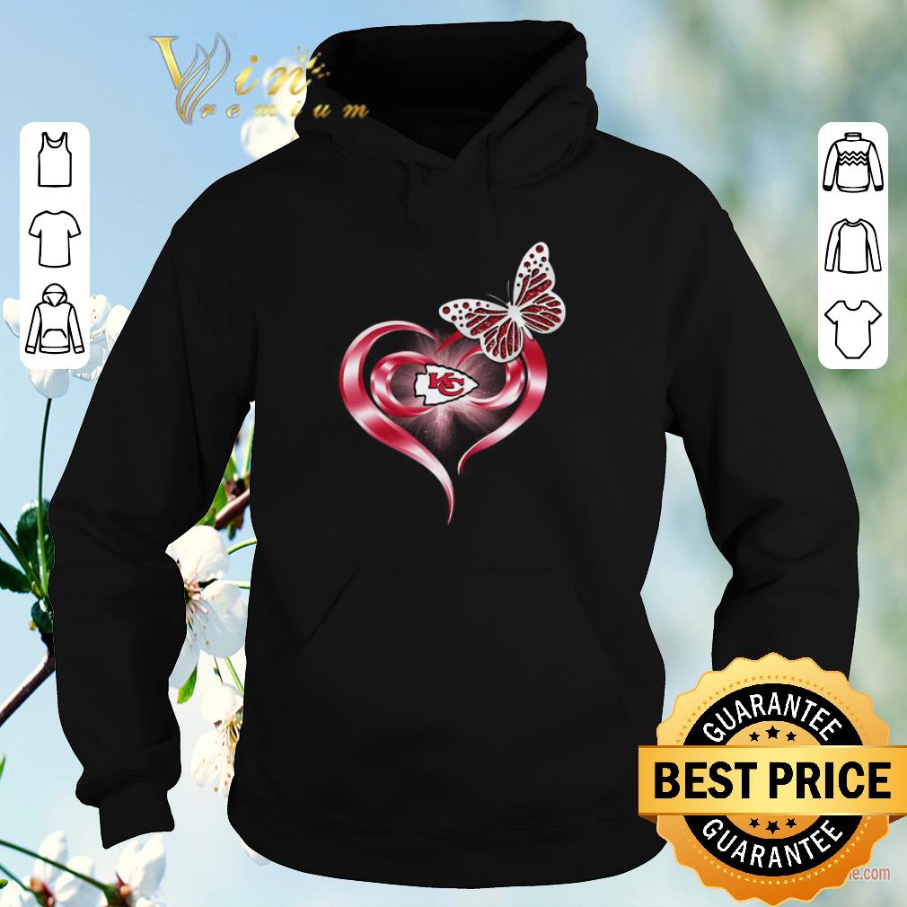 Hot Butterfly Love Kansas City Chiefs Heart shirt sweater 4 - Hot Butterfly Love Kansas City Chiefs Heart shirt sweater