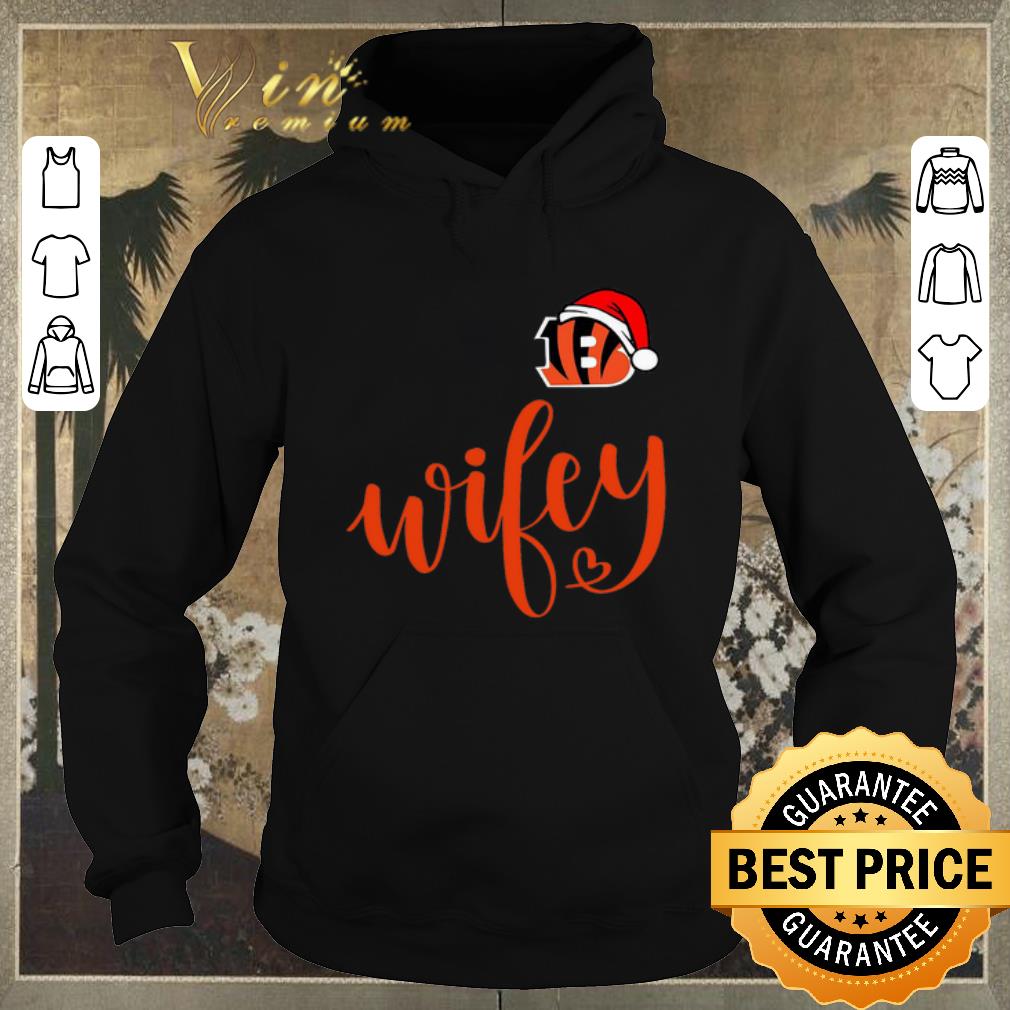 Hot Christmas Cincinnati Bengals Santa hat Wifey shirt Hot Christmas Cincinnati Bengals Santa hat Wifey shirt 4 - Hot Christmas Cincinnati Bengals Santa hat Wifey shirt