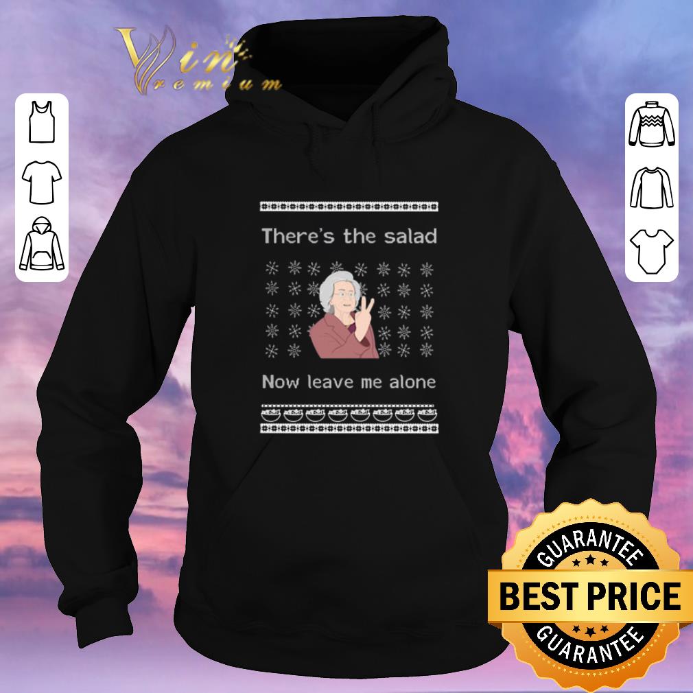 Hot Ugly Christmas There s the salad now leave me alone sweater 4 - Hot Ugly Christmas There's the salad now leave me alone sweater