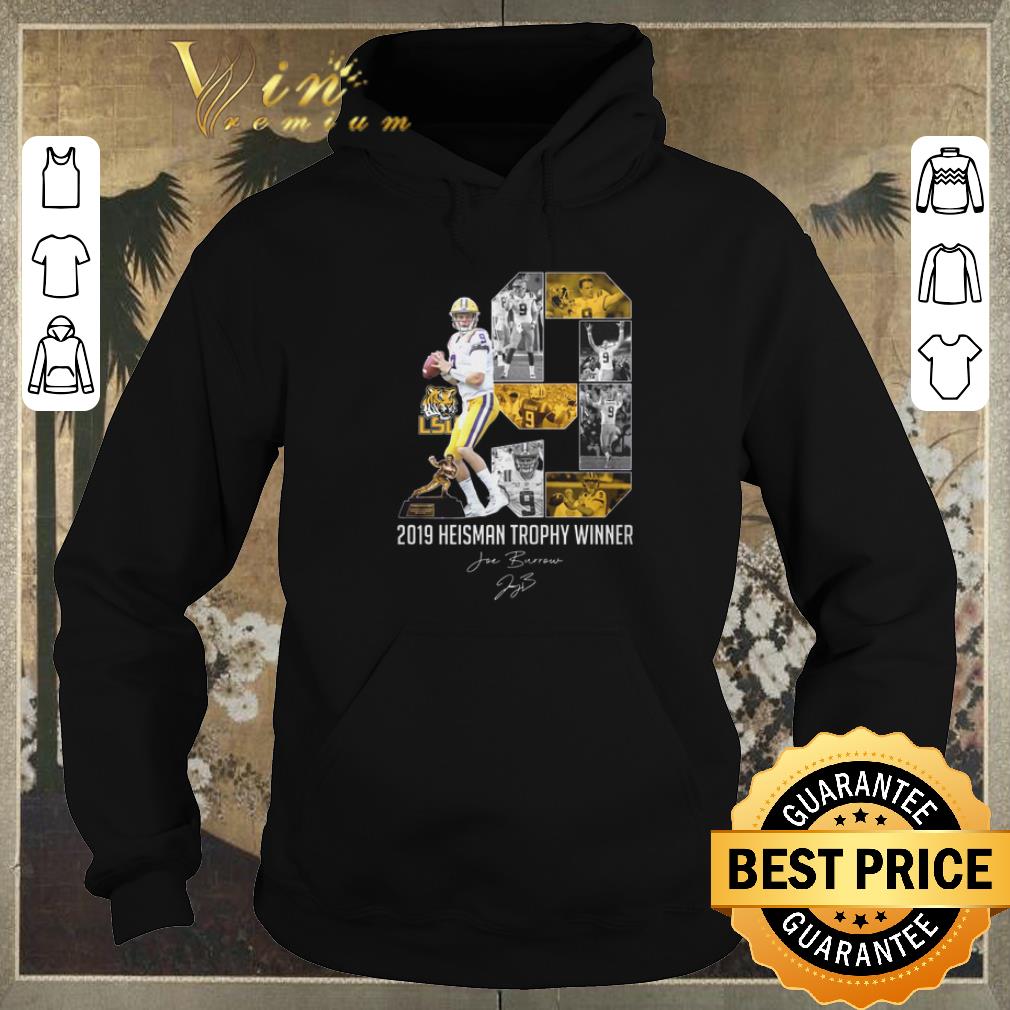 Nice 2019 Heisman Trophy Cup Winner 9 Joe Burrow signature LSU Tigers shirt sweater 4 - Nice 2019 Heisman Trophy Cup Winner 9 Joe Burrow signature LSU Tigers shirt sweater
