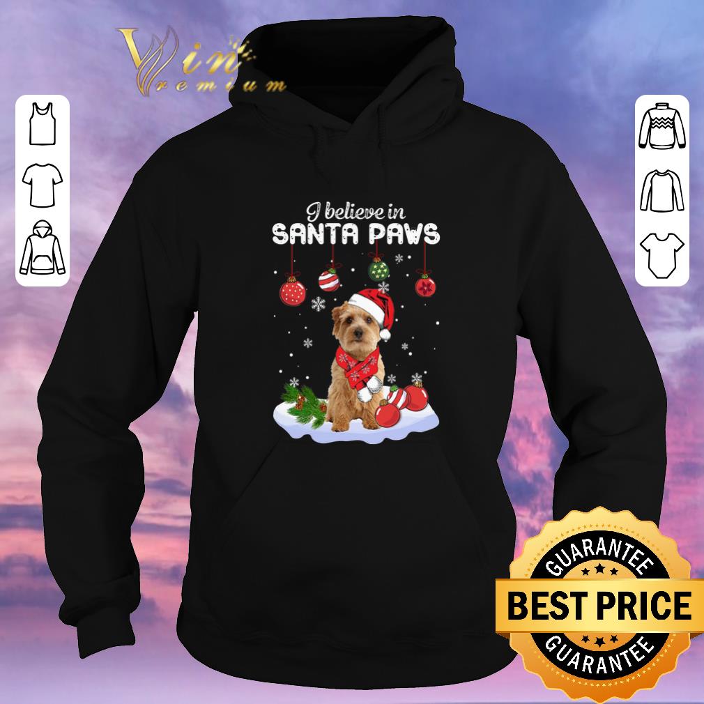Nice Christmas Norfolk Terrier i believe in Santa paws shirt 4 - Nice Christmas Norfolk Terrier i believe in Santa paws shirt