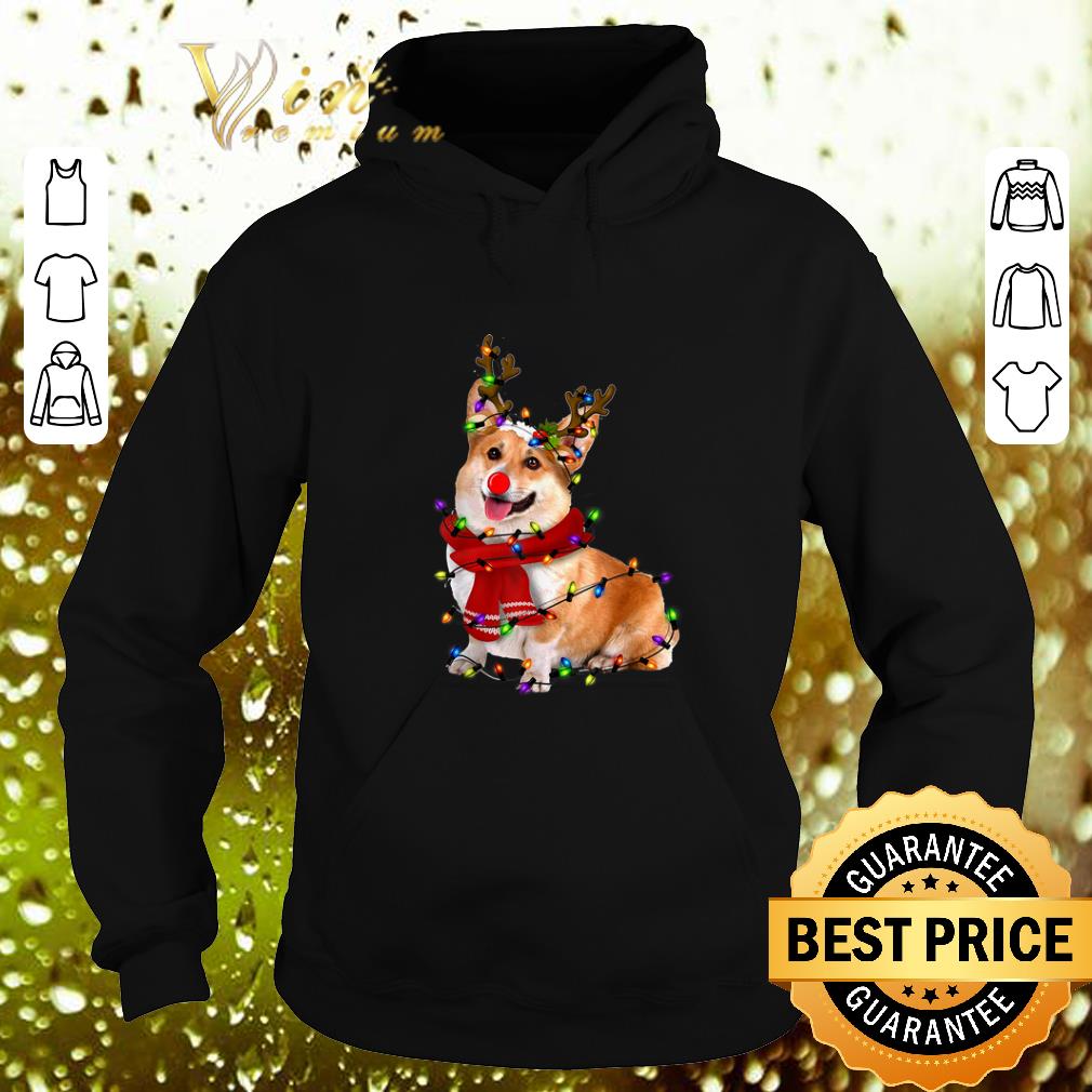 Nice Corgi Reindeer Christmas Lights Pajama shirt 4 - Nice Corgi Reindeer Christmas Lights Pajama shirt