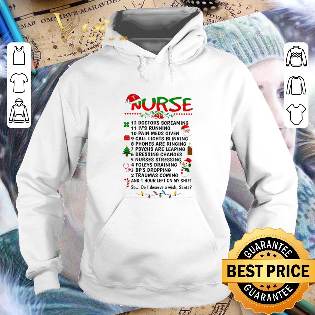 Nice Nurse Santa doctors screaming i ve running pain meds given shirt 4 - Nice Nurse Santa doctors screaming i've running pain meds given shirt