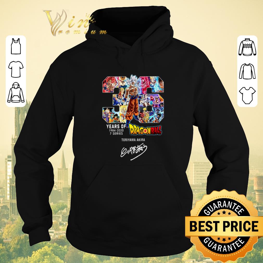 Nice Signature 36 Years Of Dragon Ball 1984 2020 Toriyama Akira shirt 4 - Nice Signature 36 Years Of Dragon Ball 1984-2020 Toriyama Akira shirt
