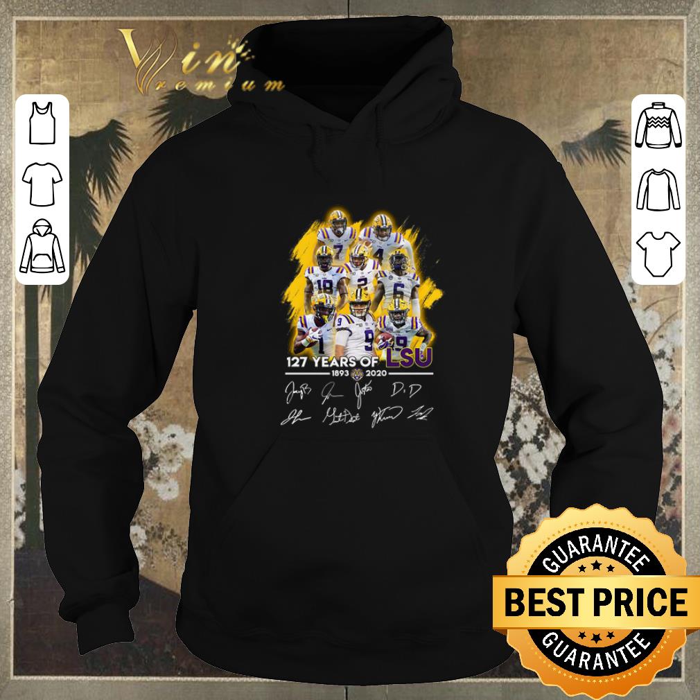 Nice Signatures 127 years of LSU Tigers 1893 2020 shirt 4 - Nice Signatures 127 years of LSU Tigers 1893 2020 shirt
