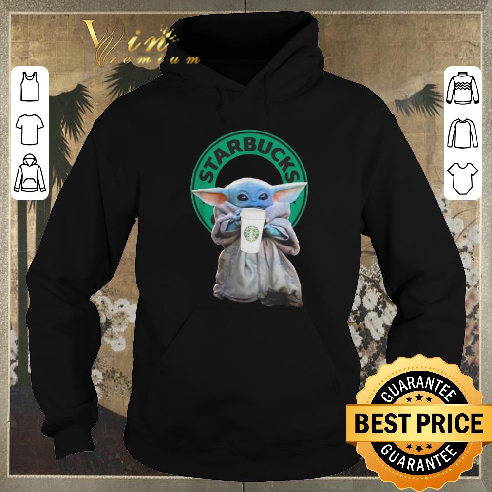 Official Baby Yoda drinking Starbucks Star Wars shirt sweater 4 - Official Baby Yoda drinking Starbucks Star Wars shirt sweater