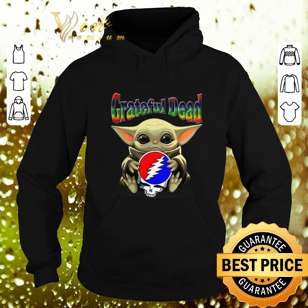 Official Baby Yoda hug Grateful Dead Star Wars Mandalorian shirt 4 - Official Baby Yoda hug Grateful Dead Star Wars Mandalorian shirt