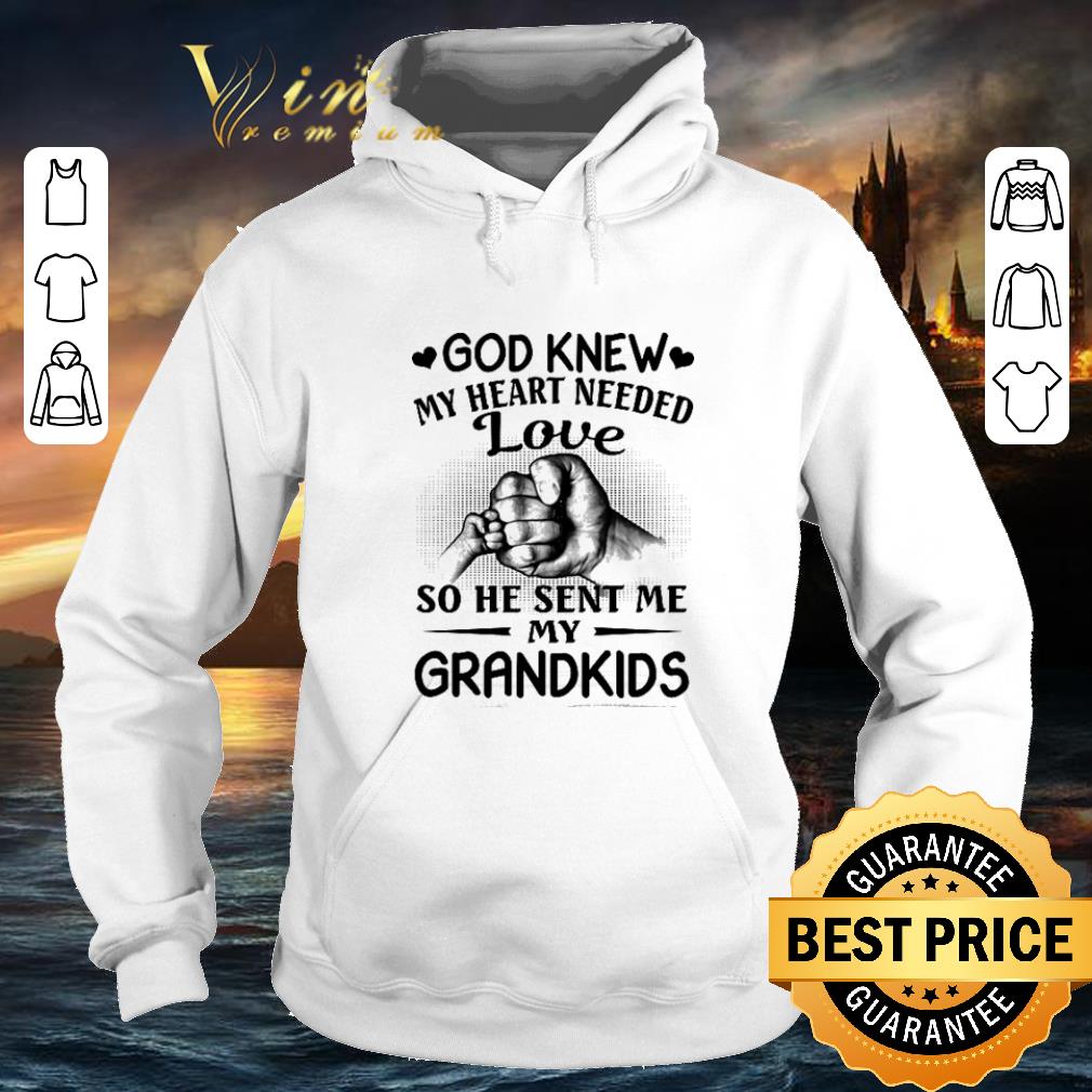 Official Father day God knew my heart needed love so he sent me my grandkids shirt 4 - Official Father day God knew my heart needed love so he sent me my grandkids shirt