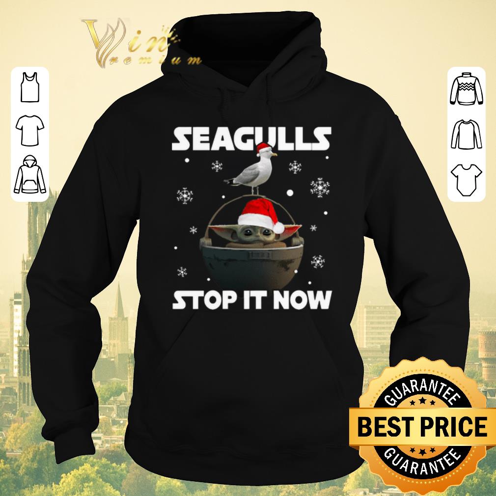 Official Star Wars Baby Yoda Seagulls Stop It Now Christmas shirt sweater 4 - Official Star Wars Baby Yoda Seagulls Stop It Now Christmas shirt sweater