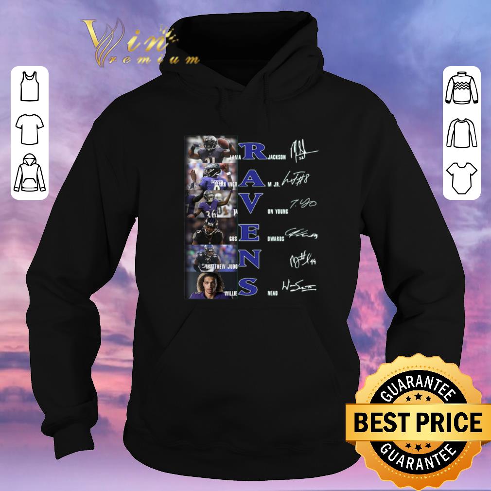 Premium Baltimore Ravens Lamar Jackson Mark Ingram Jr Tavon Young signed shirt sweater 4 - Premium Baltimore Ravens Lamar Jackson Mark Ingram Jr Tavon Young signed shirt sweater