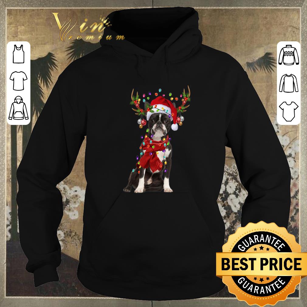 Premium Christmas Boston Terrier Reindeer shirt Premium Christmas Boston Terrier Reindeer shirt 4 - Premium Christmas Boston Terrier Reindeer shirt