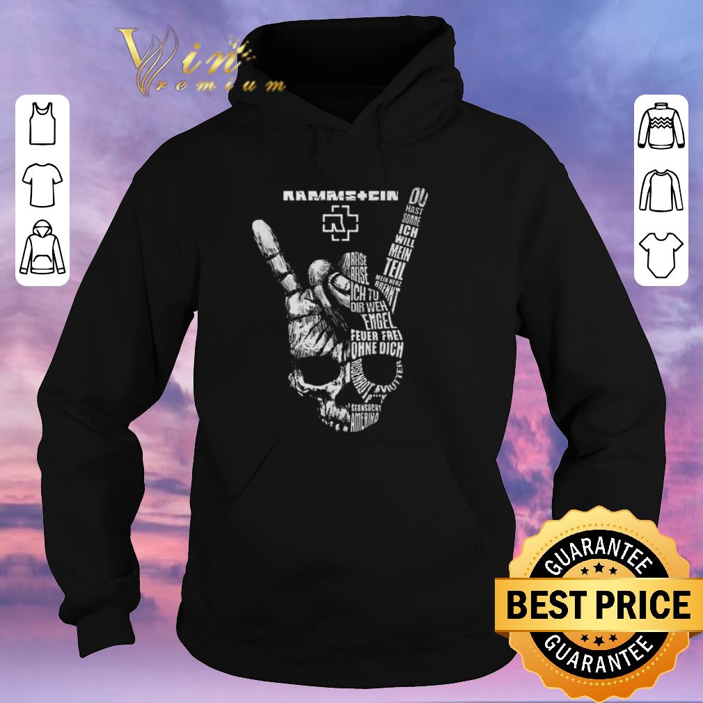Premium Rammstein rock sign skull shirt sweater 4 - Premium Rammstein rock sign skull shirt sweater