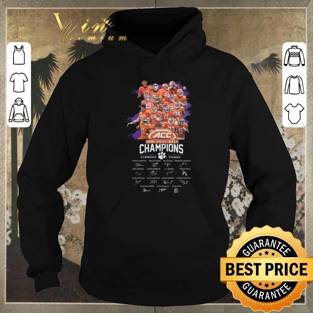 Pretty signatures acc 2019 football champions clemson tigers shirt 4 - Pretty signatures acc 2019 football champions clemson tigers shirt