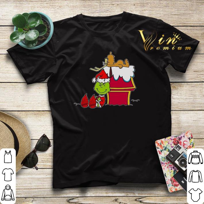 Santa Grinch And Moose Christmas shirt sweater 4 - Santa Grinch And Moose Christmas shirt sweater