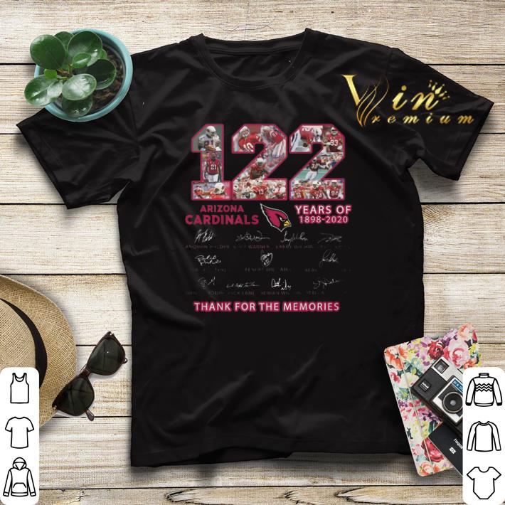 Thank For The Memories Arizona Cardinals 122 Years Of 1898 2020 shirt 4 - Thank For The Memories Arizona Cardinals 122 Years Of 1898 2020 shirt