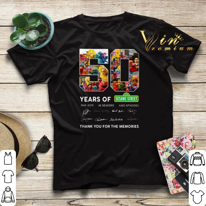 Thank you for the memories 50 years of 123 Sesame Street 1969 2019 shirt 4 - Thank you for the memories 50 years of 123 Sesame Street 1969 2019 shirt