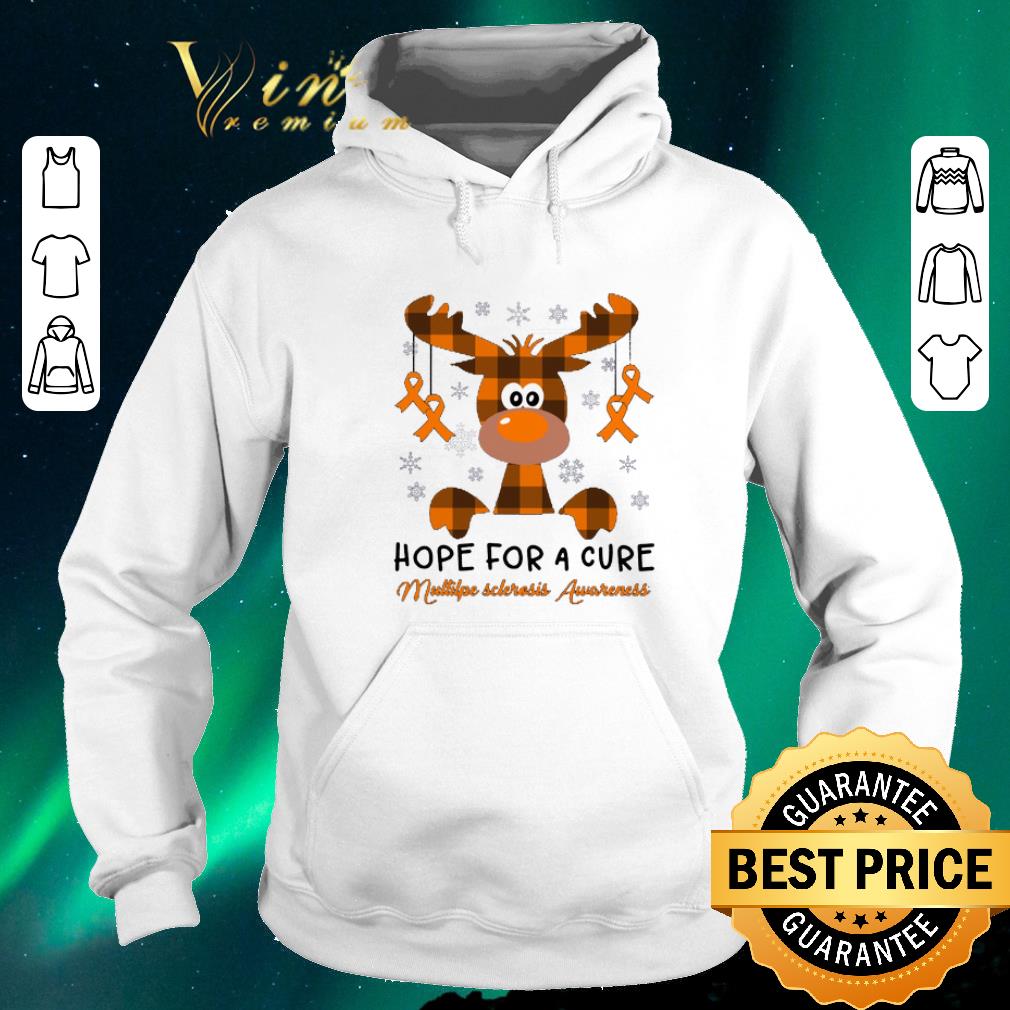 Top Reindeer hope for a cure Multiple Sclerosis Awareness shirt 4 - Top Reindeer hope for a cure Multiple Sclerosis Awareness shirt