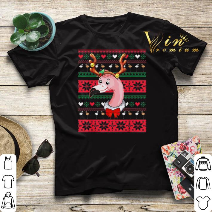 Ugly Christmas Flamingo Reindeer sweater Ugly Christmas Flamingo Reindeer sweater 4 - Ugly Christmas Flamingo Reindeer sweater