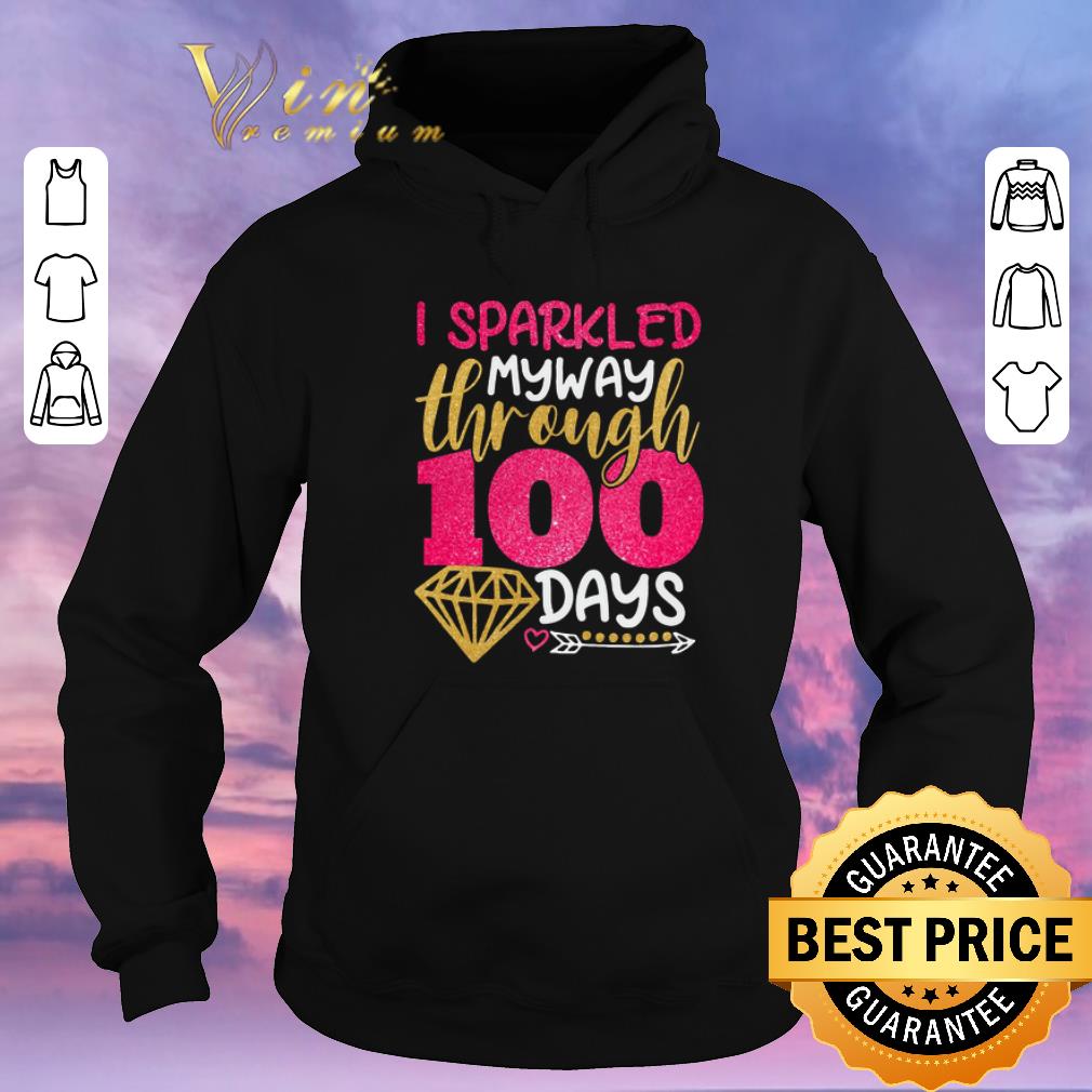 Awesome Glitter I sparkled my way through 100 days shirt sweater Awesome Glitter I sparkled my way through 100 days shirt sweater 4 - Awesome Glitter I sparkled my way through 100 days shirt sweater