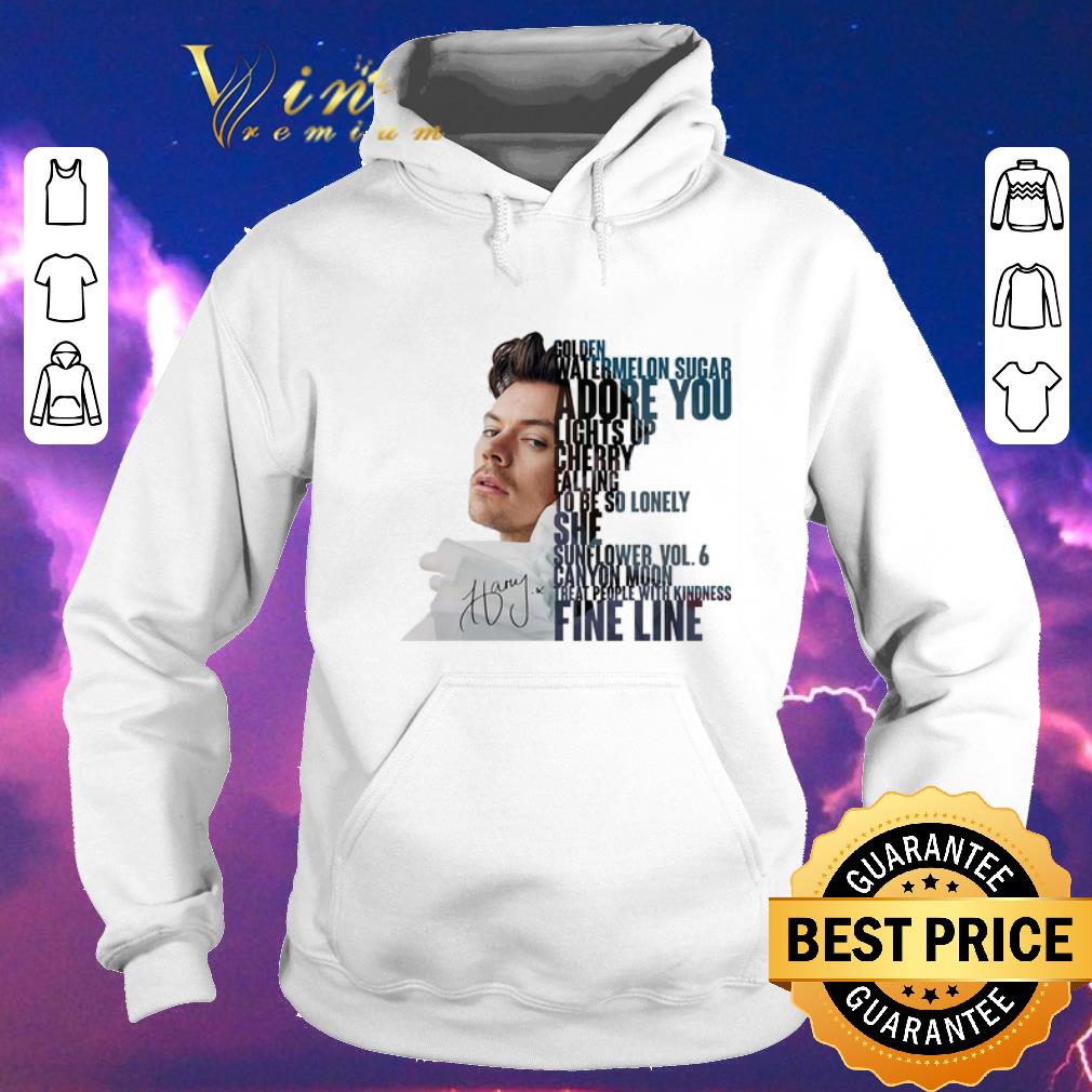 Awesome Harry Styles signed golden watermelon sugar adore you lights up shirt sweater Awesome Harry Styles signed golden watermelon sugar adore you lights up shirt sweater 4 - Awesome Harry Styles signed golden watermelon sugar adore you lights up shirt sweater