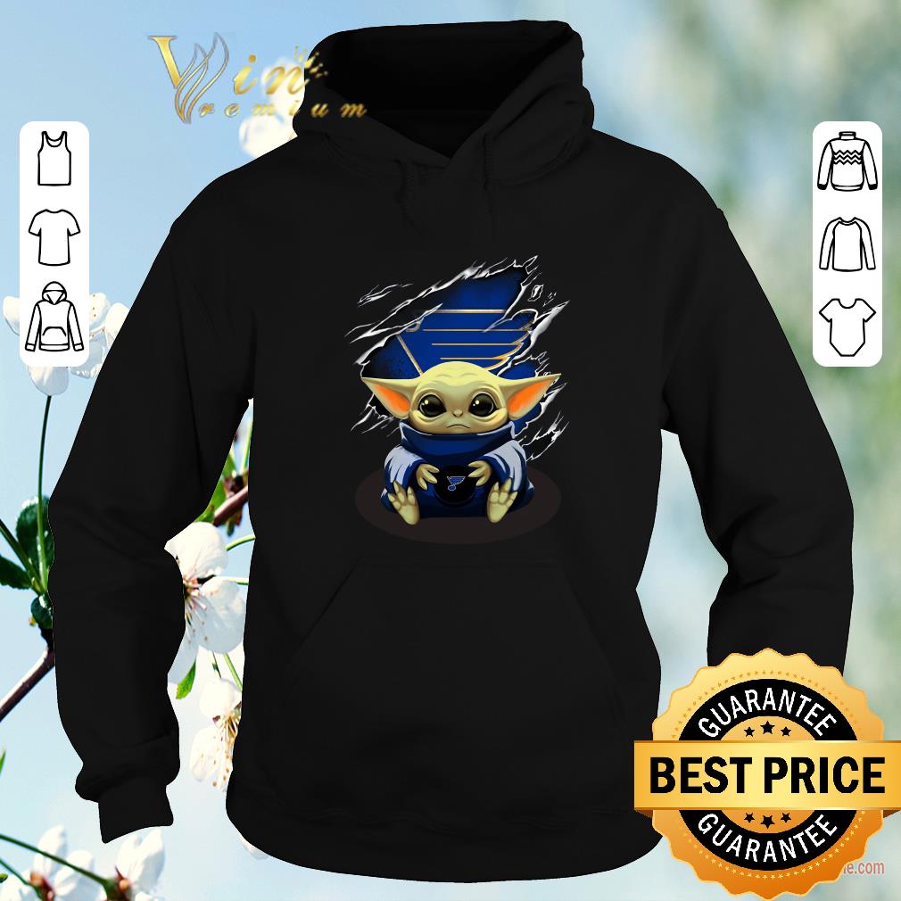 Awesome Star Wars Baby Yoda Blood Inside St Louis Blues shirt sweater 4 - Awesome Star Wars Baby Yoda Blood Inside St. Louis Blues shirt sweater